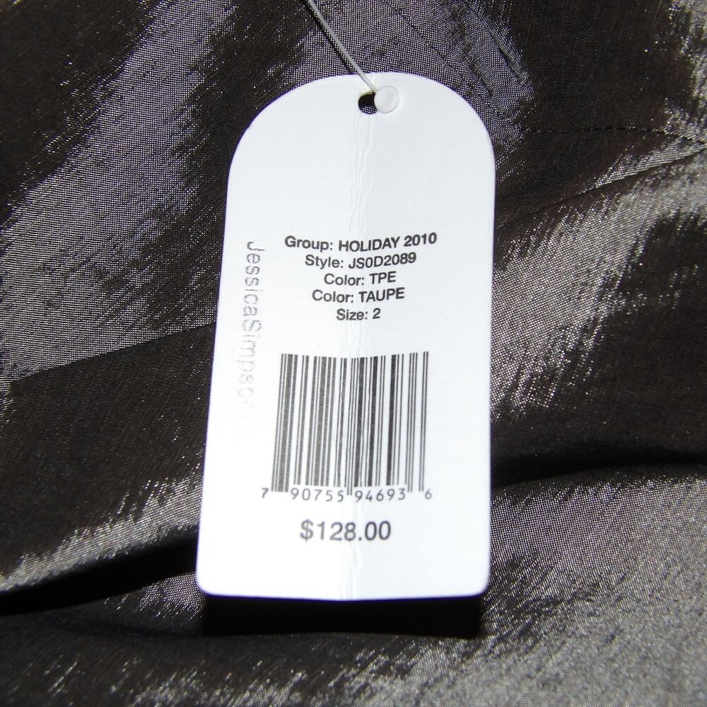 Jessica Simpson Taupe Dress Size 2 nwt - Picture 4 of 10